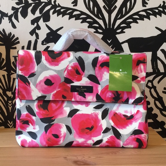 kate spade Handbags - Kate Spade Rose Bud Print Cosmetic Bag